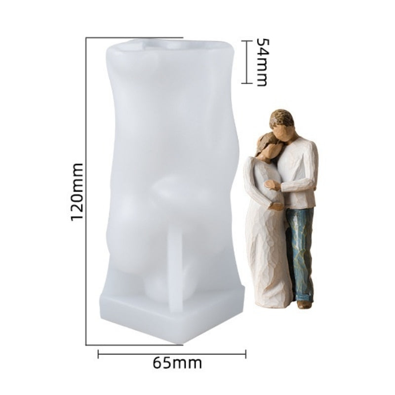 Romantic Lovers Silicone Candle