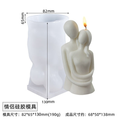 Romantic Lovers Silicone Candle