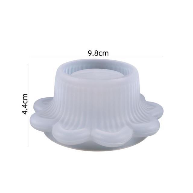 Oval Candlestick Silicone Mold